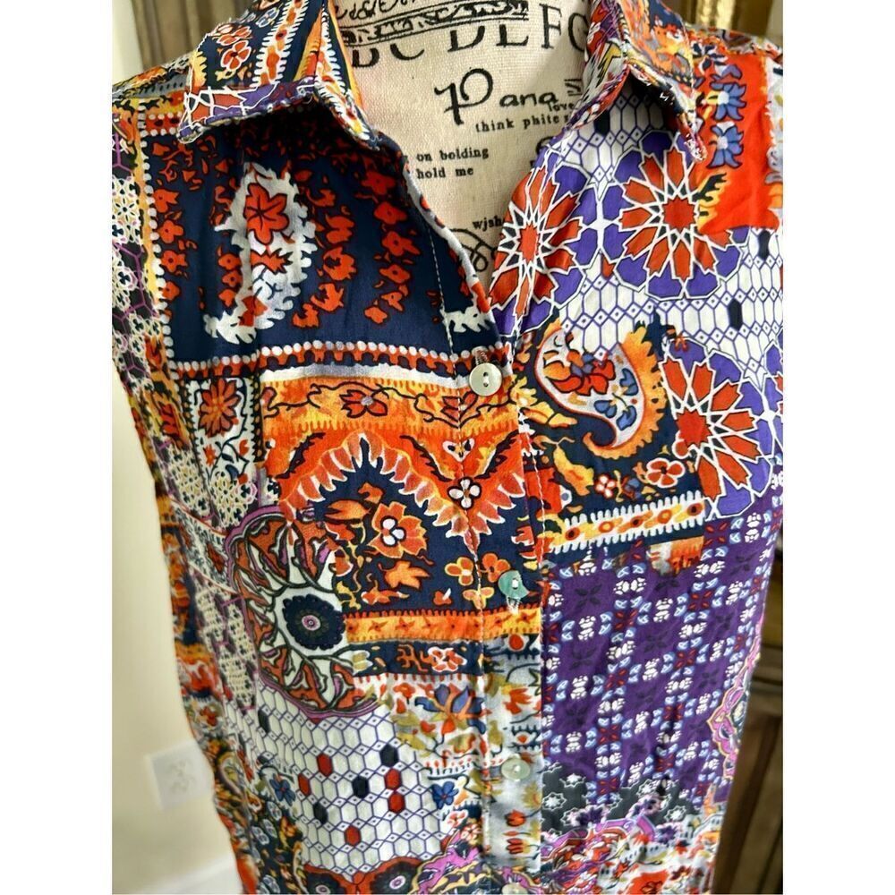 Grace Elements boho patchwork look dress - image 4